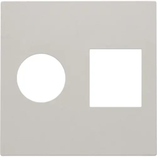 Niko 141-65702 Intense afwerkingsset voor coax- en RJ45-aansluiting light grey
