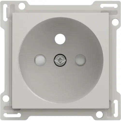 Niko 141-66601 Intense afwerkingsset voor stopcontact met penaarde en beschermingsafsluiters light grey