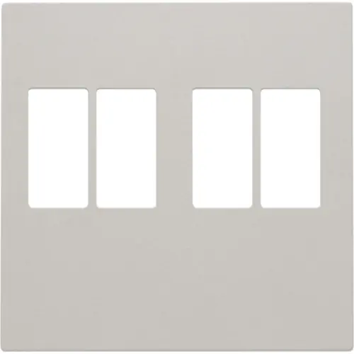 Niko 141-69701 Intense afwerkingsset voor tweevoudige luidsprekeraansluiting light grey