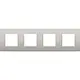 Niko 141-76400 Intense afdekplaat 4-voudig light grey