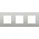Niko 141-76700 Intense afdekplaat 3-voudig light grey