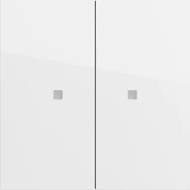Gira 510770 KNX RF bedieningselement-opzetstuk 2-voudig Systeem 70 wit glans