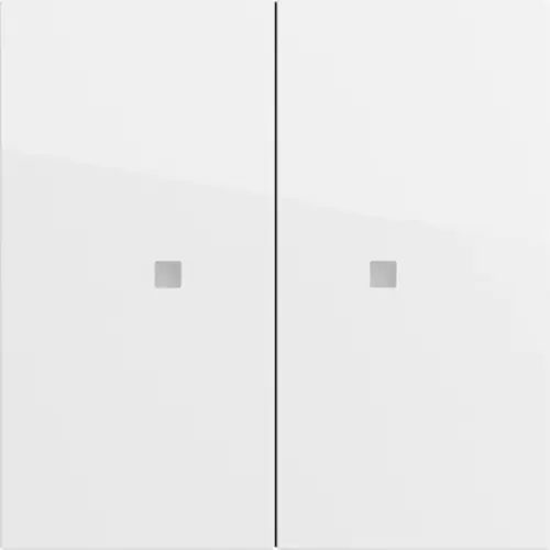 Gira 510770 KNX RF bedieningselement-opzetstuk 2-voudig Systeem 70 wit glans