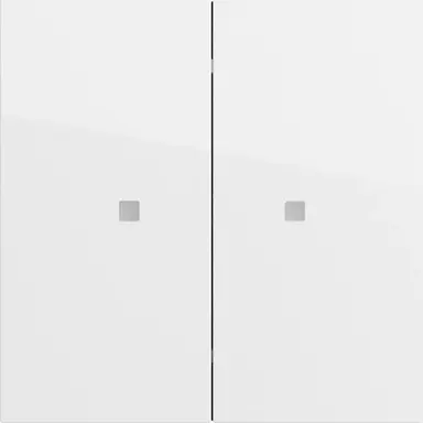 Gira 517370 drukcontact met 2-voudige wip voor Gira One en KNX Systeem 70 wit glans