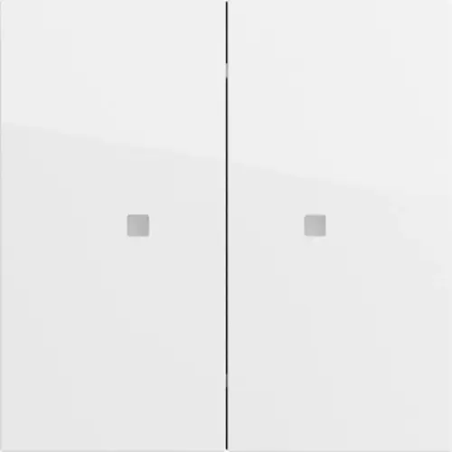 Gira 517370 drukcontact met 2-voudige wip voor Gira One en KNX Systeem 70 wit glans