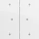 Gira 517470 drukcontact met 2-voudige wip en pijlsymbolen voor Gira One en KNX Systeem 70 wit glans