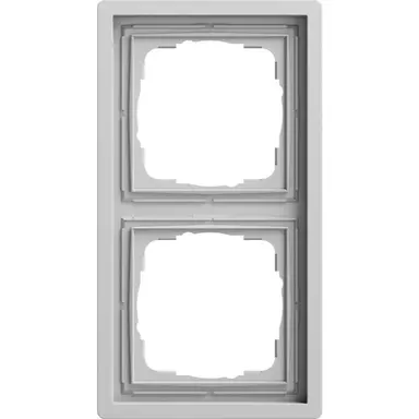 Gira 0212176 afdekraam 2-voudig F100 grijs mat