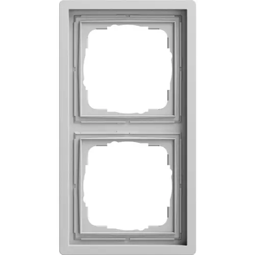 Gira 0212176 afdekraam 2-voudig F100 grijs mat