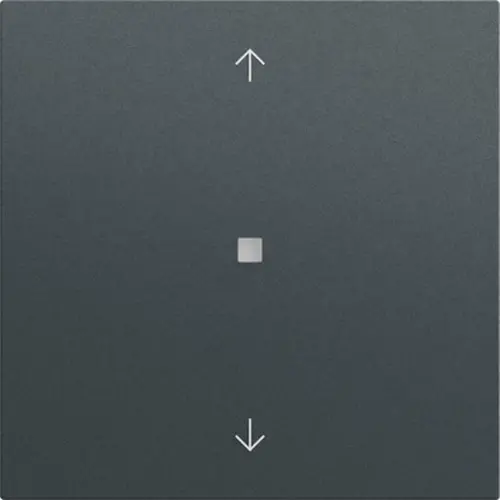 Gira 510573 KNX RF bedieningselement-opzetstuk pijlen Systeem 70 antraciet mat