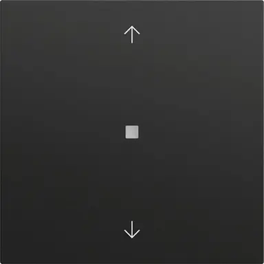 Gira 510574 KNX RF bedieningselement-opzetstuk pijlen Systeem 70 zwart mat