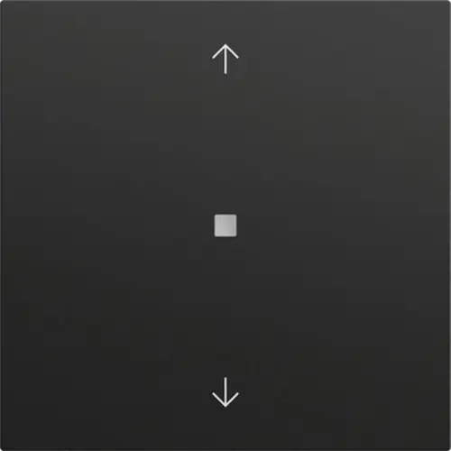 Gira 510574 KNX RF bedieningselement-opzetstuk pijlen Systeem 70 zwart mat