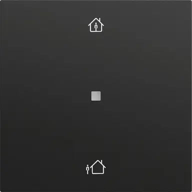 Gira 510674 KNX RF bedieningselement-opzetstuk verwarmingsmodus Systeem 70 zwart mat