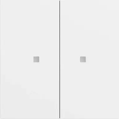 Gira 510772 KNX RF bedieningselement-opzetstuk 2-voudig Systeem 70 wit mat