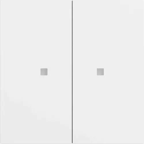 Gira 510772 KNX RF bedieningselement-opzetstuk 2-voudig Systeem 70 wit mat