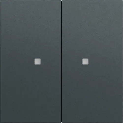 Gira 510773 KNX RF bedieningselement-opzetstuk 2-voudig Systeem 70 antraciet mat