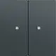 Gira 510773 KNX RF bedieningselement-opzetstuk 2-voudig Systeem 70 antraciet mat