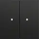 Gira 510774 KNX RF bedieningselement-opzetstuk 2-voudig Systeem 70 zwart mat