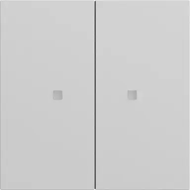 Gira 510776 KNX RF bedieningselement-opzetstuk 2-voudig Systeem 70 grijs mat
