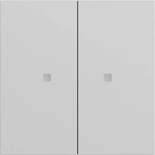 Gira 510776 KNX RF bedieningselement-opzetstuk 2-voudig Systeem 70 grijs mat
