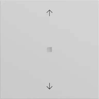 Gira 517276 drukcontact met 1-voudige wip en pijlsymbolen voor Gira One en KNX Systeem 70 grijs mat