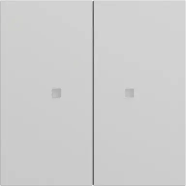 Gira 517376 drukcontact met 2-voudige wip voor Gira One en KNX Systeem 70 grijs mat