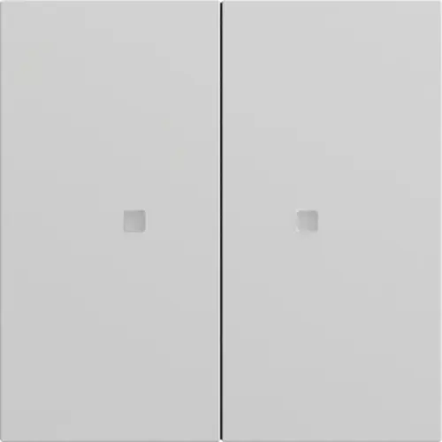 Gira 517376 drukcontact met 2-voudige wip voor Gira One en KNX Systeem 70 grijs mat