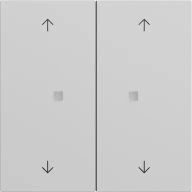 Gira 517476 drukcontact met 2-voudige wip en pijlsymbolen voor Gira One en KNX Systeem 70 grijs mat