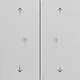 Gira 517476 drukcontact met 2-voudige wip en pijlsymbolen voor Gira One en KNX Systeem 70 grijs mat