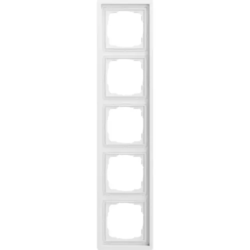 Gira 0215172 afdekraam 5-voudig F100 wit mat