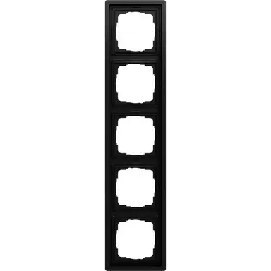 Gira 0215174 afdekraam 5-voudig F100 zwart mat
