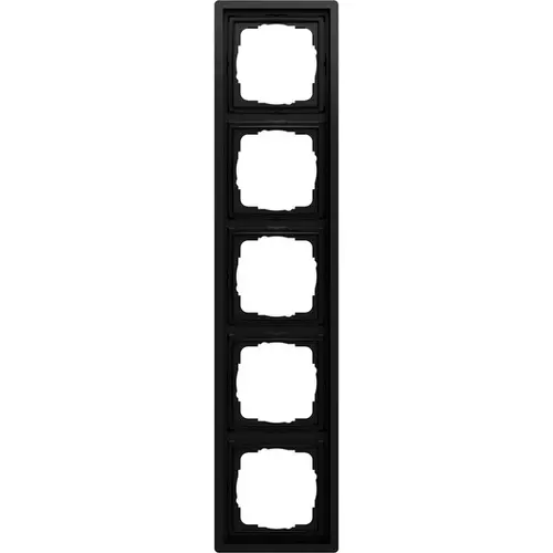 Gira 0215174 afdekraam 5-voudig F100 zwart mat