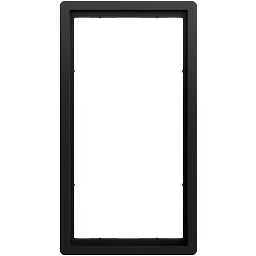 Gira 1002174 afdekraam 2-voudig zonder middenstijl F100 zwart mat