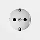 Gira 418072 wandcontactdoos randaarde schroefklemmen Systeem 70 wit mat