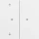 Gira 510872 KNX RF bedieningselement-opzetstuk 2-voudig met pijlsymbolen Systeem 70 wit mat