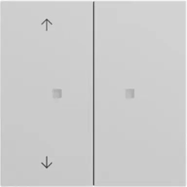 Gira 510876 KNX RF bedieningselement-opzetstuk 2-voudig met pijlsymbolen Systeem 70 grijs mat