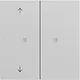 Gira 510876 KNX RF bedieningselement-opzetstuk 2-voudig met pijlsymbolen Systeem 70 grijs mat