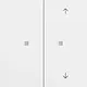 Gira 517572 drukcontact met onbedrukte wip en wip met pijlsymbolen voor Gira One en KNX Systeem 70 wit mat