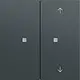 Gira 517573 drukcontact met onbedrukte wip en wip met pijlsymbolen voor Gira One en KNX Systeem 70 antraciet mat