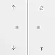 Gira 536772 Systeem 3000 Bluetooth bedieningselement met pijlsymbolen Systeem 70 wit mat