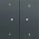 Gira 536773 Systeem 3000 Bluetooth bedieningselement met pijlsymbolen Systeem 70 antraciet mat