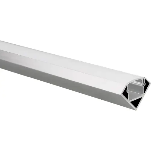 Yphix 50289470 LED-striphoekprofiel Tarenta aluminium 1 meter inclusief melkwitte afdekkap