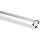 Yphix 50289476 LED-striphoekprofiel Tarenta wit 1 meter inclusief transparante afdekkap