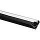Yphix 50289478 LED-striphoekprofiel Tarenta zwart 1 meter inclusief melkwitte afdekkap