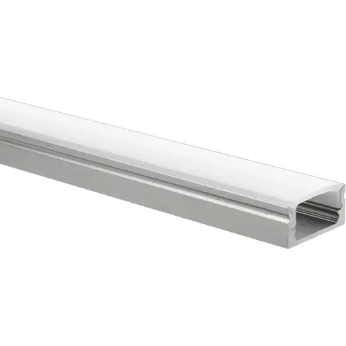 Yphix 50289410 LED-stripprofiel Potenza laag aluminium 1 meter inclusief melkwitte afdekkap