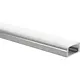 Yphix 50289410 LED-stripprofiel Potenza laag aluminium 1 meter inclusief melkwitte afdekkap