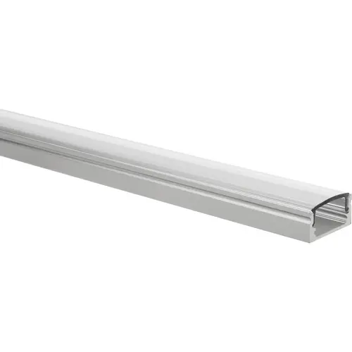 Yphix 50289415 LED-stripprofiel Potenza laag aluminium 1 meter inclusief transparante afdekkap