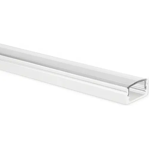 Yphix 50289417 LED-stripprofiel Potenza laag wit 1 meter inclusief transparante afdekkap
