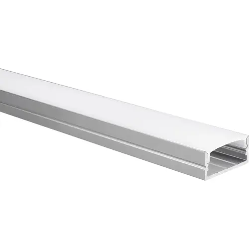 Yphix 50289430 LED-stripprofiel Senisa breed aluminium 1 meter inclusief melkwitte afdekkap
