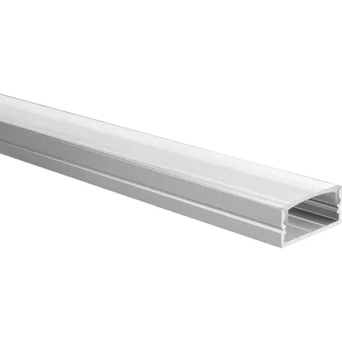 Yphix 50289432 LED-stripprofiel Senisa breed aluminium 1 meter inclusief transparante afdekkap