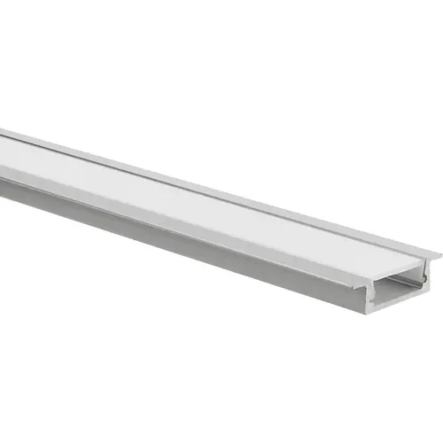 Yphix 50289440 LED-stripinbouwprofiel Matera laag aluminium 1 meter inclusief melkwitte afdekkap